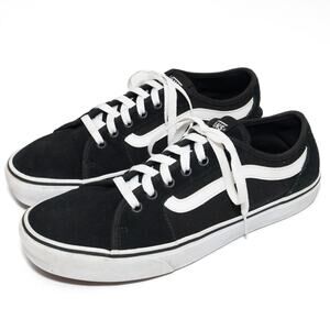Vans Men's Black Suede Canvas Old Skool Sneakers Size 10